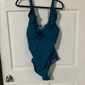 Women’s Teal Blue One-Piece Swimsuit